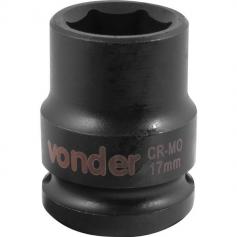 Soquete sextavado de impacto 17 mm encaixe 1/2