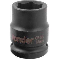 Soquete sextavado de impacto 18 mm encaixe 1/2 Soquete sextavado de impacto 18 mm encaixe 1/2