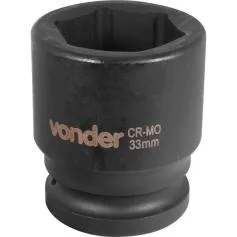 Soquete sextavado de impacto 33 mm encaixe 3/4