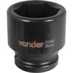 Soquete sextavado de impacto 38 mm encaixe 3/4