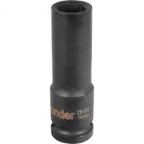 Soquete sextavado de impacto longo 14 mm encaixe 1/2 Soquete sextavado de impacto longo 14 mm encaixe 1/2