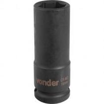 Soquete sextavado de impacto longo 19 mm encaixe 1/2 Soquete sextavado de impacto longo 19 mm encaixe 1/2