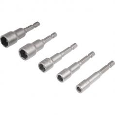 Jogo de soquete magnético 6 a 13 mm encaixe de 1/4’’ com 5 peças - 3039000500 Jogo de soquete magnético 6 a 13 mm encaixe de 1/4’’ com 5 peças - 3039000500