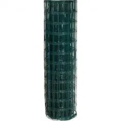 Tela alambrado verde malha 10 x 5 cm fio 2,5 mm com 1,5 x 25 m   