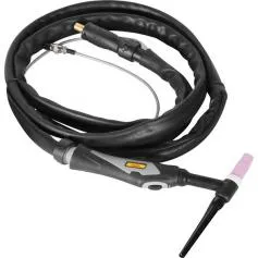 Tocha TIG TTV 206 3 metros conector 13 mm e adaptador M10 do gás 
