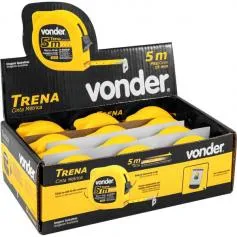 Trena com fita de aço 19 mm x 5 m com 12 peças 