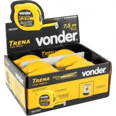 Trena com fita de aço 25 mm x 7,5 m com trava 6 peças