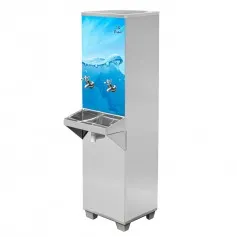 Bebedouro industrial de coluna 25 litros em aço inox - B25