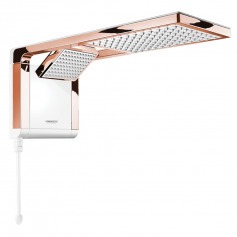 Chuveiro eletrnico 6800 watts 220V branco ros gold - Acqua Duo Ultra