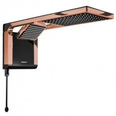 Chuveiro eletrônico 7800 watts 220V preto rosê gold- Acqua Duo Ultra