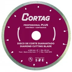 Disco diamantado liso 200 mm para piso pisos - 60570