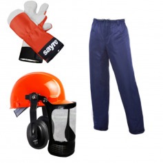 Kit de seguran�a para operador de motosserra com 3 pe�as - KITOPM