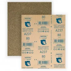 Folha de lixa para madeira e massas 225 x 275 mm - A237