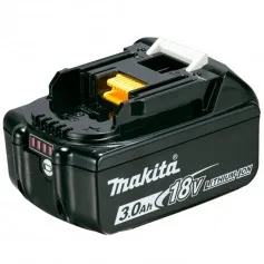 Bateria íons de lítio 18V 3,0 Ah com Indicador de Carga - BL1830B 