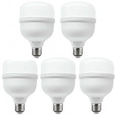 Kit 5 Lâmpadas led super bulbo 20W 1680 lúmens branca fria - A80 Kit 5 Lâmpadas led super bulbo 20W 1680 lúmens branca fria - A80