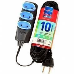 Extensão elétrica 10 metros 2 x 0,75 mm 2P 10A - NO SHOCK Extensão elétrica 10 metros 2 x 0,75 mm 2P 10A - NO SHOCK