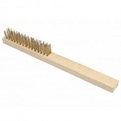 Escova de ao latonado manual com 3 fileiras