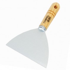 Esptula em ao temperado com cabo de madeira n 12