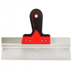 Espátula de aço inox 250 mm cabo emborrachado