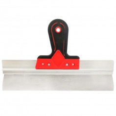 Esptula de ao inox 350 mm cabo emborrachado