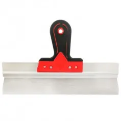 Espátula de aço inox 350 mm cabo emborrachado