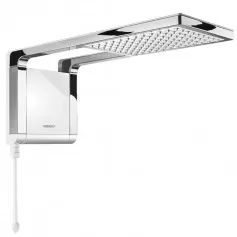Chuveiro eletrônico 7800 watts Branco Cromado - Acqua Storm Ultra