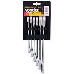 Jogo de chaves estrela com catraca 8 mm a 19 mm VONDER Jogo de chaves estrela com catraca 8 mm a 19 mm VONDER