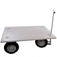 Carro plataforma com tampo em ao 600 kg - PA01050600