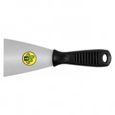 Espátula flexível metálica 8 cm com cabo plástico