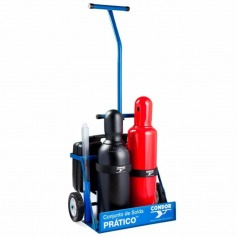 Conjunto de solda e corte Oxigênio Acetileno Prático - 407421 Conjunto de solda e corte Oxigênio Acetileno Prático - 407421