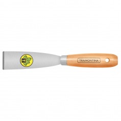 Espátula rígida 4 cm em aço com cabo de madeira Espátula rígida 4 cm em aço com cabo de madeira