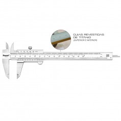 Paquímetro universal com guias revestidas de titânio 150 mm 6 Paquímetro universal com guias revestidas de titânio 150 mm 6