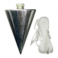 Prumo de centro em ao 300 g