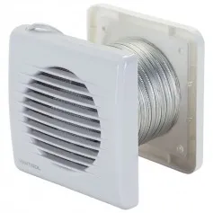 Exaustor para banheiro diâmetro de 100 mm com grade e duto KEXB-03