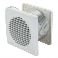 Exaustor para banheiro diâmetro de 150 mm com grade e duto KEXB-03 Exaustor para banheiro diâmetro de 150 mm com grade e duto KEXB-03