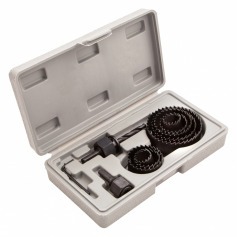 Jogo de serra copo para madeira 19 a 64 mm com 11 peças - 704739 Jogo de serra copo para madeira 19 a 64 mm com 11 peças - 704739