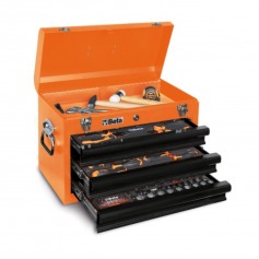 Gabinete para ferramentas 3 gavetas metálico com 159 peças - 2200E/21 Gabinete para ferramentas 3 gavetas metálico com 159 peças - 2200E/21