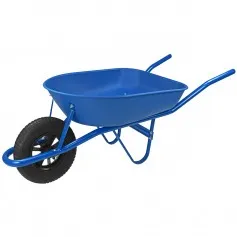 Carrinho de mão com caçamba plástica rasa 50 litros - 77703/432