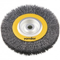 Escova de a�o circular ondulada 6 x 3/4 x 1/2