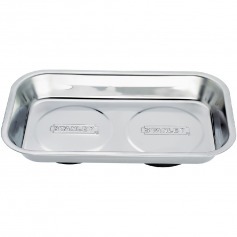 Bandeja magnética retangular 242 x 143 mm aço inox Bandeja magnética retangular 242 x 143 mm aço inox
