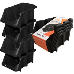 Kit 8 Gavetas pl�sticas empilh�veis para estante n� 5 - 42019