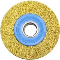 Escova de aço circular ondulada 152,4 x 25,4 mm