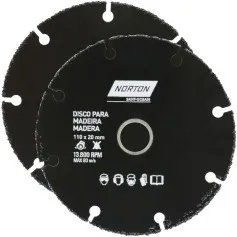 Disco de corte para madeira em tungstênio 110 x 20 mm