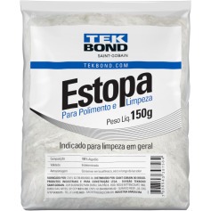 Estopa branca para polimento e limpeza 150 gramas
