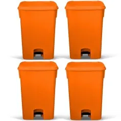 Cesto coletor de lixo 15L com pedal 4 peças - MVCP15