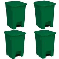 Cesto coletor de lixo 15L com pedal 4 peças - MVCP15