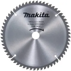 Disco de serra para madeira 185 x 20 mm com 60 dentes D-61466