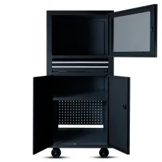 Rack fechado para computador com visor de acrílico - RLL-29P