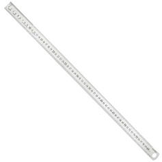 Escala métrica em aço inoxidável 600 mm Escala métrica em aço inoxidável 600 mm