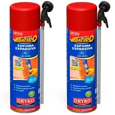 Kit 2 Espuma expansiva de poliuretano 500ml - VEDATUDO
